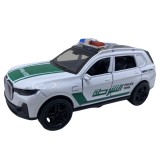 Macheta metal replica politie BMW X7 alb