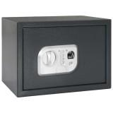 Seif electronic digital cu &icirc;ncuietoare prin amprentă 25x35x25 cm Oțel