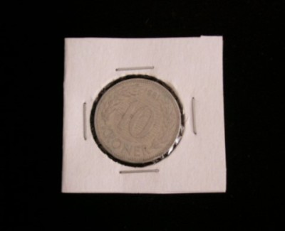 C50 - Moneda foarte veche - Danemarca - 10 coroane - kroner - 1981 foto