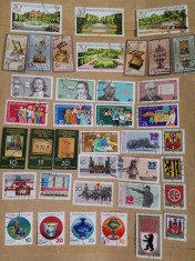 GERMANIA DDR - 10 SERII COMPLETE ŞTAMPILATE