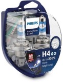 Set 2 becuri auto Philips H4 Racing Vision GT200 +200% 12V 55W