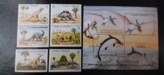 Sao Tome si Principe-Fauna,fauna preistorica,dinozauri-serie completa si colita,nestampilate MNH (C1)