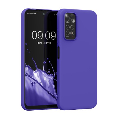 Husa Kwmobile pentru Xiaomi Redmi Note 11/Redmi Note 11s, Silicon, Albastru, 57368.234 foto