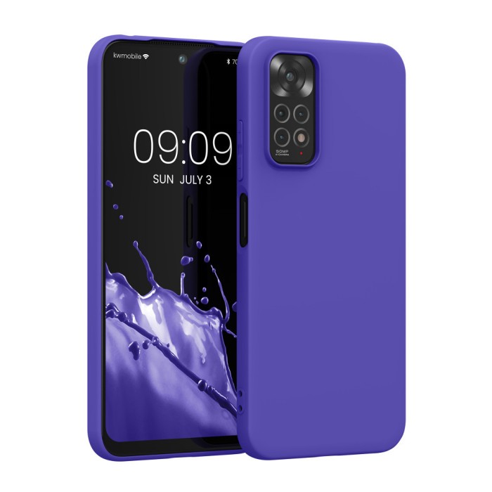 Husa Kwmobile pentru Xiaomi Redmi Note 11/Redmi Note 11s, Silicon, Albastru, 57368.234