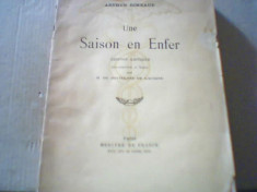 Arhur Rimbaud - UNE SAISON EN ENFER { Edition critique } / 1943 foto