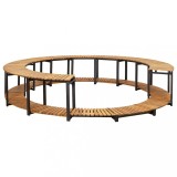 Cumpara ieftin Mobilier de imprejmuire spa, 273x53 cm, lemn masiv de acacia