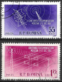 ROM&Acirc;NIA 1958 - LP 451 - CONFERINȚA TELECOMUNICAȚIILOR MOSCOVA - SERIE UZATĂ (R6)