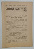 BULETINUL LICEULUI COMERCIAL &#039; NICOLAE BALCESCU &#039; , NR. 16 - 17 , SEPT . - OCT. , 1941