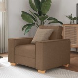 VidaXL Canapea fotoliu maro 60 cm, material textil