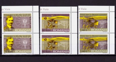 ✅RO 2006 LP 1712 &amp;quot; Centenarul zborului Traian Vuia &amp;quot; ,serie pereche V ,MNH foto