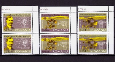 RO 2006 LP 1712 &amp;quot; Centenarul zborului Traian Vuia &amp;quot; ,serie pereche V ,MNH foto