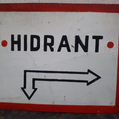 HST Tablă vopsită Hidrant România comunistă decor industrială