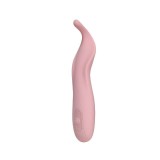 Stimulator clitoris INTY TOYS BLISS, din silicon lichid, cu 10 funcții de vibrații ultra-puternice, rezistent la apă IPX6, roz