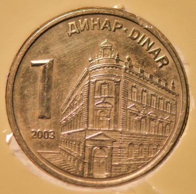 Monede 1, 5, 10, 20 dinari Serbia 2003 foto