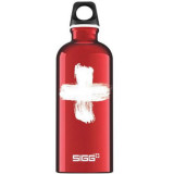 Bidon din aluminiu Swiss Red, 0.6l, Sigg