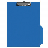 Clipboard Q-CONNECT A4 Simplu, 230x350 mm, Carton Plastifiat, Clip de Prindere Metalic, Capacitate 50 Coli, Culoare Albastra, Clipboarduri Simple, Acc