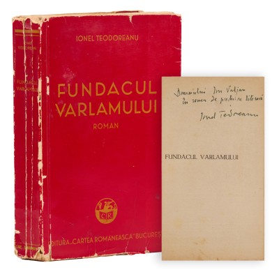 Ionel Teodoreanu, Fundacul Varlamului, 1938, cu dedicație pentru Ion Valjan foto
