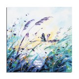 Tablou pictat manual, Flutuas, 50x50cm ulei pe panza, Valentin Pop