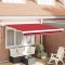 vidaXL Cortina Retractabilă Roșu 300 x 250 cm Material textil, Metal