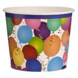 Pahar pentru gustări din carton cu model baloane - 1800ml, CMCLASS