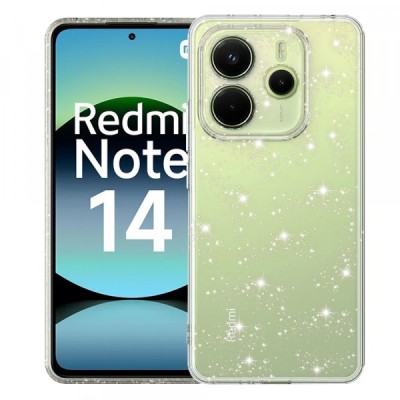 Husa pentru Xiaomi Redmi Note 14 4G (Standard), Techsuit, SparkleSkin, Transparenta foto