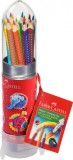 Set Cadou Racheta 15 creioane color grip+ascutitoare Faber Castell
