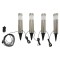 ProGarden Lampi de gradina cu LED, 4 buc., 6,3x37,5 cmn