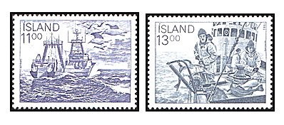 Islanda 1983 - Pescuit, serie neuzata foto
