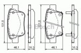 Set placute frana,frana disc TOYOTA COROLLA Verso (ZER, ZZE12, R1) (2004 - 2009) BOSCH 0 986 424 798