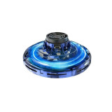 Spinner zburator antistres, Flying Gyro, cu functie de bumerang, incarcator USB, lumini LED, Albastru, Jokomisiada