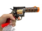 Pistol de jucărie cu baterii sunet lumini și efect de abur