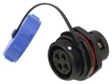 Conector circular mamă 4 pini IP68 30A 500V WEIPU SP21