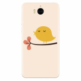 Husa silicon pentru Huawei Y6 2017, Flat Minimal Cute Bird Illustration