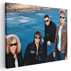 Tablou afis Bon Jovi trupa rock 2391 Tablou canvas pe panza CU RAMA 70x100 cm