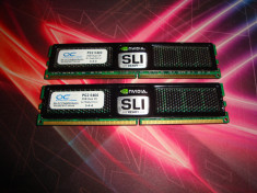 kit memorii ram DDR2 OCZ SLI 4GB 2x 2GB dual ch 800 Mhz foto