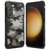 Cumpara ieftin Husa pentru Samsung Galaxy S23 Plus, Ringke Fusion X Design, Camo Black