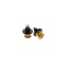 Adaptor stander (suport) moto M10x1,5 auriu