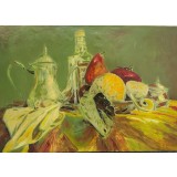 Tablou pictura ulei - Natură statică cu ceainic