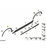 Ornament pasaj roata Bmw X3 (F25), 03.2014-08.2017; X4 (F26), 08.2014-05.2018, model: pachet,M, montare fata, stanga, grunduit, gri; aripa fata, Rapi
