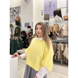 Bluza dama galbena tricotata cu anchior