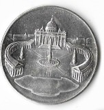 Medalie papa Paul, 35 mm - Vatican, metal argintat
