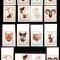 Ungaria 1966, Mi #2255-2261 A+B**, dant + ned, fauna, trofee de vanatoare, MNH. Cota 94,- &euro;!