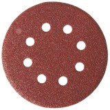 LumyTools LT08520 - Set foi abrazive rotunde 115 mm granulatie 100 8 gauri 10 bucati