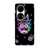 Husa compatibila cu Huawei Nova 8i model Neon Rick, Silicon, TPU, Viceversa, Transparent, Carcasa