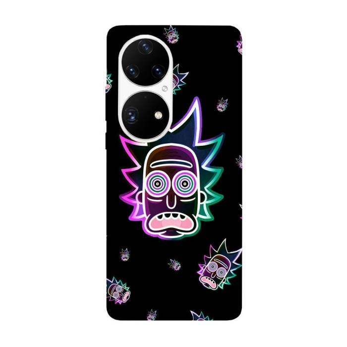 Husa compatibila cu Huawei P50 model Neon Rick, Silicon, TPU, Viceversa