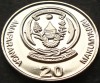 Moneda exotica 20 AMAFARANGA - RWANDA, anul 2003 *cod 1375 = UNC, Africa