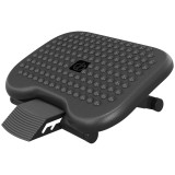 HOMCOM Suport pentru picioare ergonomic de birou, &icirc;nălțime și &icirc;nclinare reglabile 46 x 35 cm negru | Aosom Romania