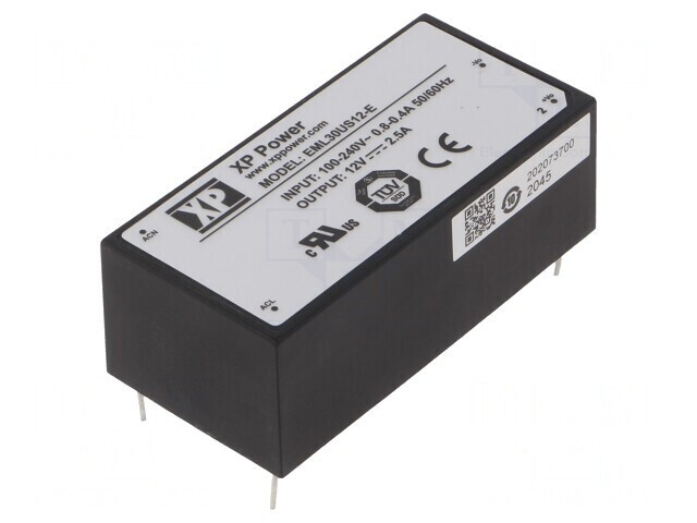 Convertor AC/DC 30W 12VDC EML30US12-E