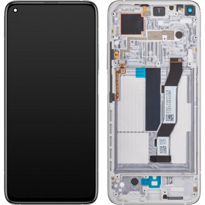 Display cu Touchscreen Xiaomi Redmi K30S / 10T 5G / 10T Pro 5G, cu Rama, Argintiu, Service Pack 5600040J3S00 foto