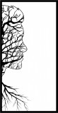 Sticker decorativ, Tablou, Negru, 85 cm, 7162ST-2